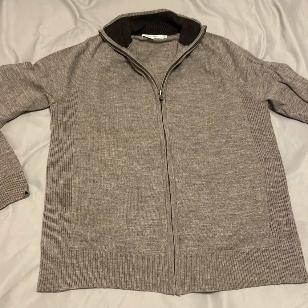 Calvin Klein Italian Merino wool zipper sweater - Picture 4 of 7